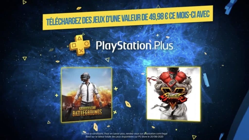 Jeux PSN offert Septembre 2020