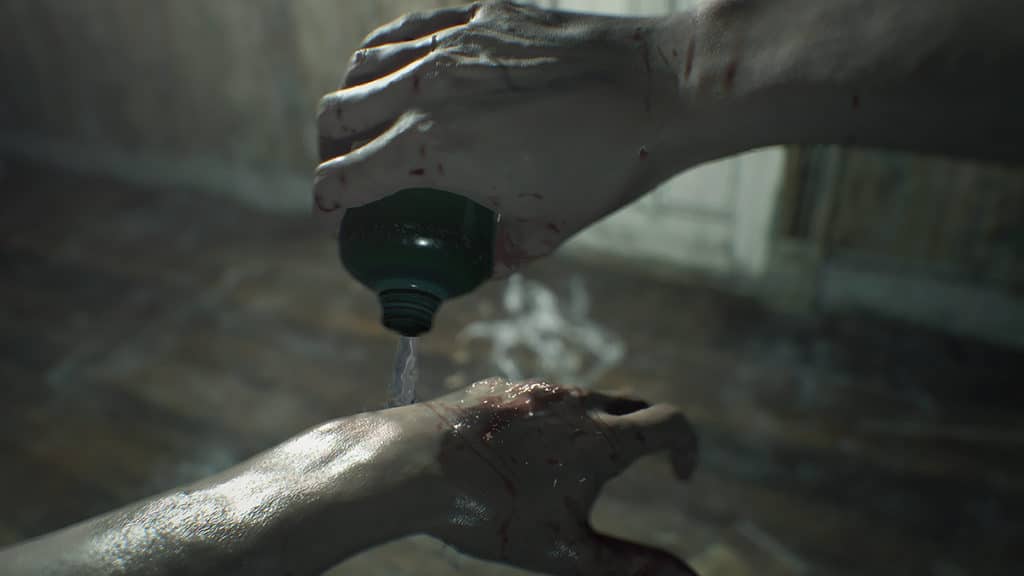 Soin dans Resident Evil 7.