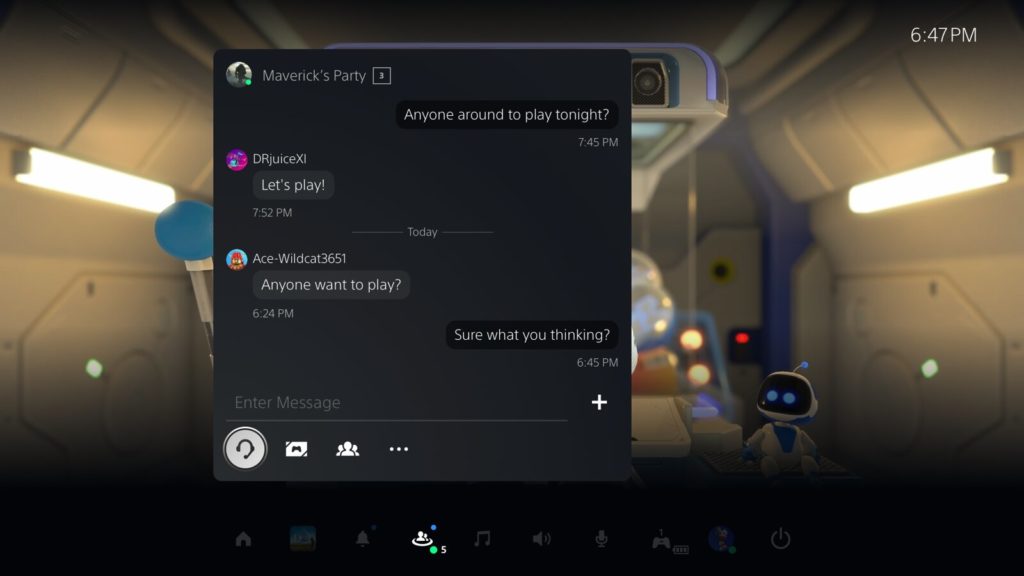 Message et Party