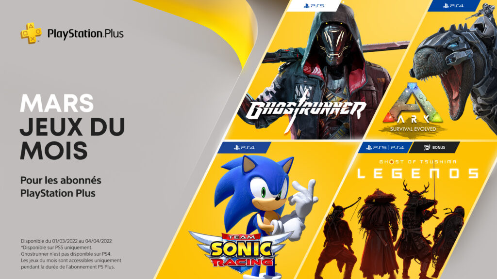 ps plus mars 2022