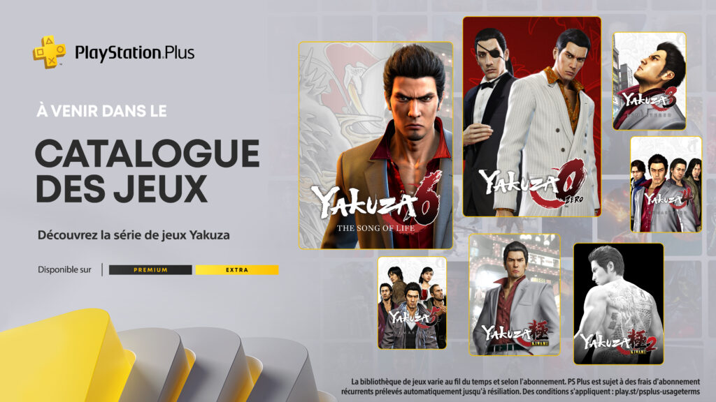 playstation plus série yakuza
