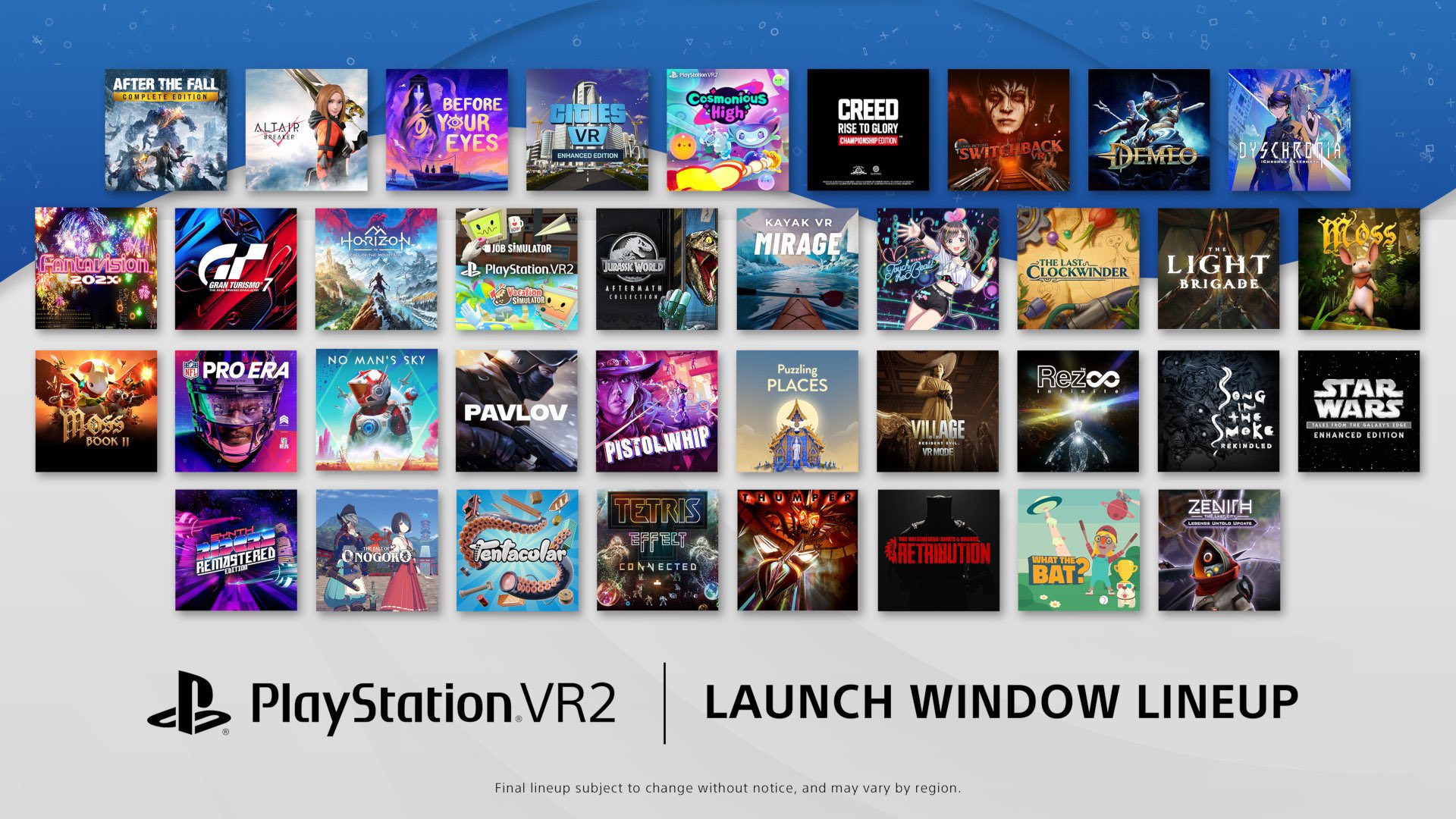 psvr2 line-up
