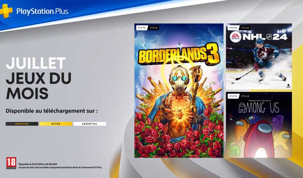 Jeux PS+ Juillet 2024