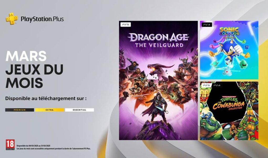 Jeux PS Plus Mars 2025
