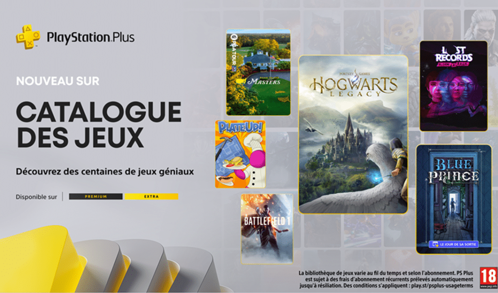 Catalogue jeux PS PLus Avril 2025