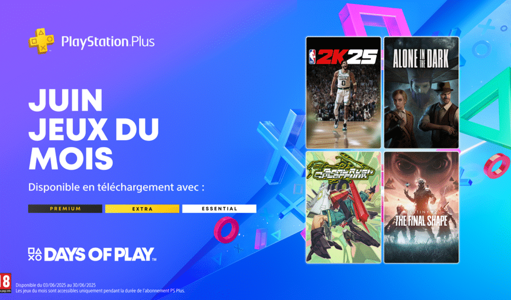 Jeux PS Plus Juin 2025