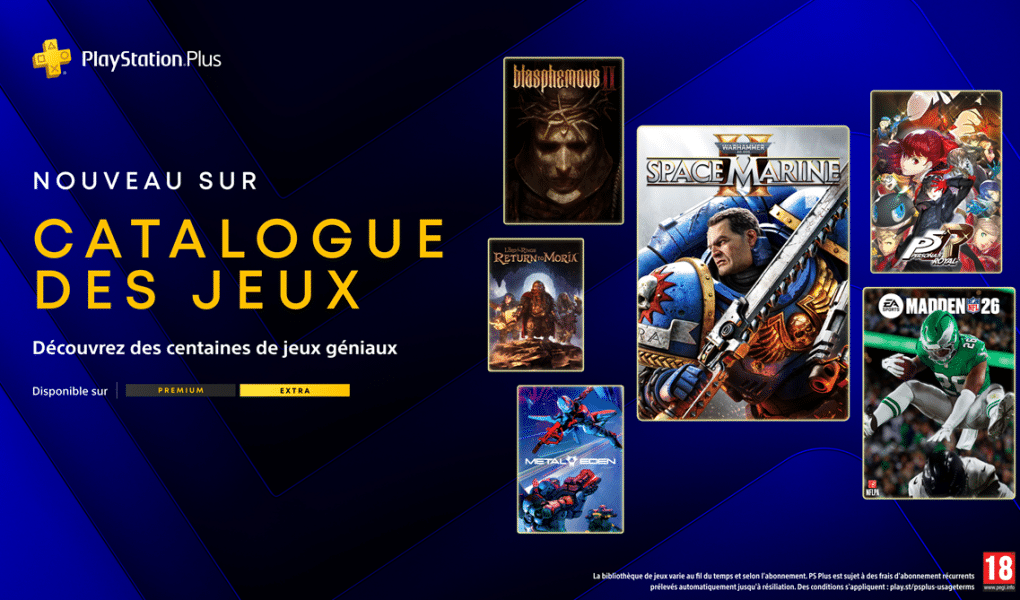 Jeux PS Plus Mars 2026